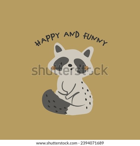 cute and lovely forest animal design deer fox panda penguin raccoon bear bird squirrel pangolin sea lion and forest day slogans for kids market as vector