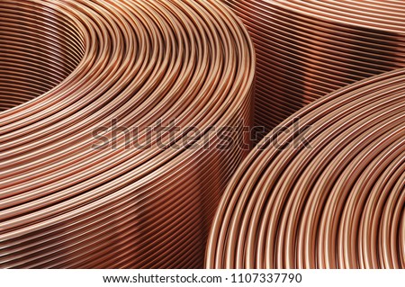 Similar – Image, Stock Photo Copper tubes Conduit