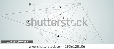 Abstract technology triangle pattern. Connection structure. Vector science background. Polygonal vector background