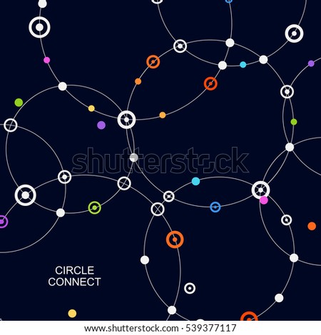 Technology beautiful background. Vector connection and network illustration.