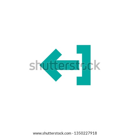 Exit or logout, log off icon. Isolated on white. blue left squared arrow with bracket. Sign out icon. Profile, user sign. Arrow in box. quit, export, file, import, share 