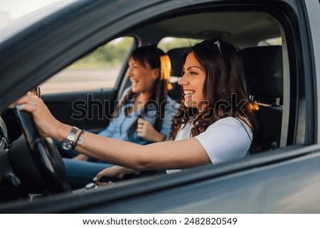 Similar – Image, Stock Photo Drive, drive, drive with the tram