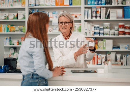 Similar – Image, Stock Photo Pharmacy