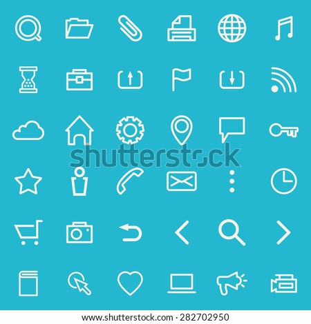 Vector set of line icons for your web design