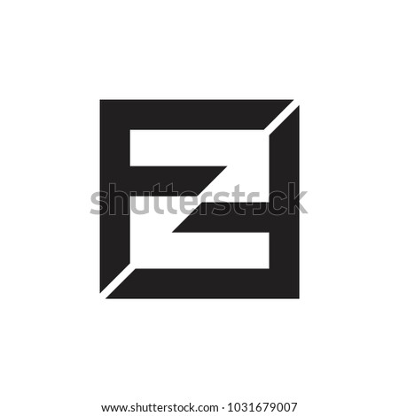 abstract letter ff number 2 logo vector