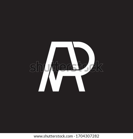 simple letter ap bubble talk line design logo vector