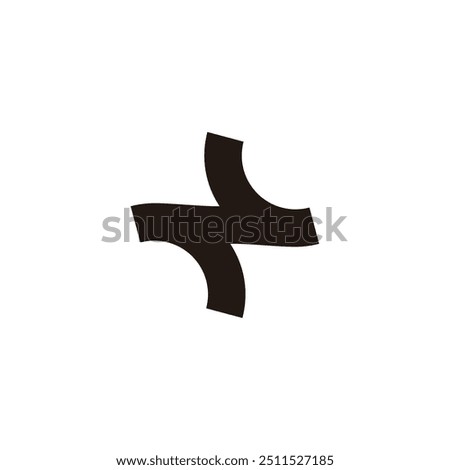 letter z n plus medical simple geometric logo vector