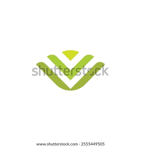 cabbage couliflower simple organic abstract logo vector 