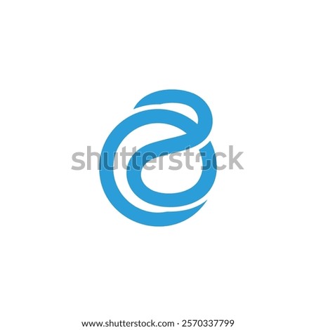 letters o2 oxygen blue circles linked logo vector 