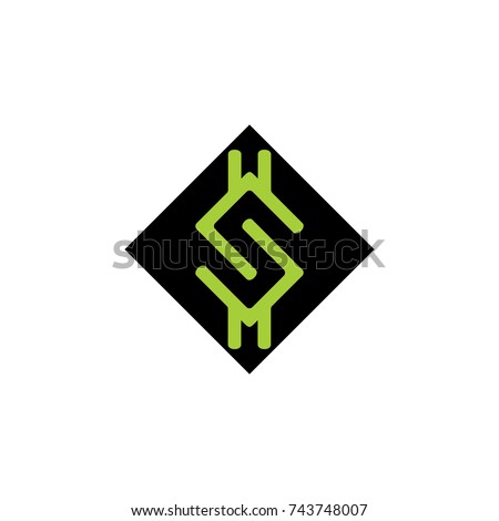 letter s dollar symbol logo vector