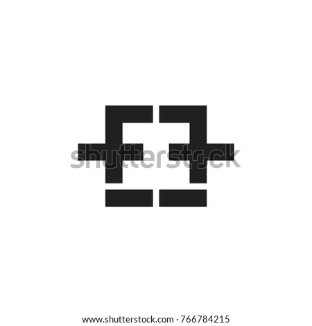 letter f7 square design logo vector