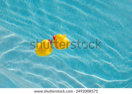 Similar – Image, Stock Photo rubber duck in the pool