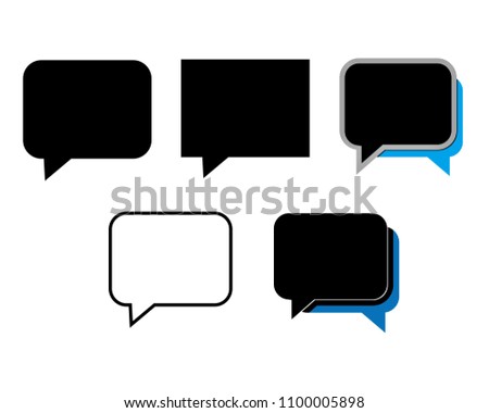 Message Icon Collection Vector