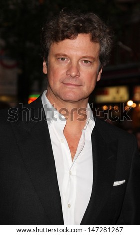 London, UK. Colin Firth  at the \'A Single Man\'  premiere  at Vue West End, London. The London Film Festival. 16th October 2009.
