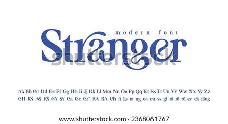 Luxury serif font in modern style, this typeface has a big set of ligatures and alternates and can be used for logos