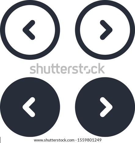 slider buttons arrow left right vector icon element UI