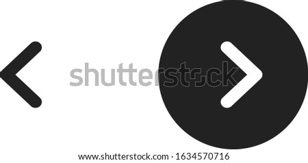 Small Slider Arrows Vector Buttons