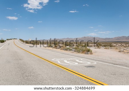 Route 66 the Mother Road, California, Arizona, USA