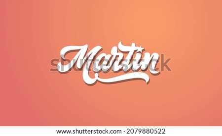 Martin logo. Suitable for any company with that name. lettering design