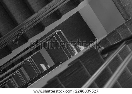 Similar – Image, Stock Photo spiral stairs High-rise