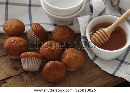 banana cake honey sweet pastries dessert eating yummy bakery rustic still life closeup delicious rustic background