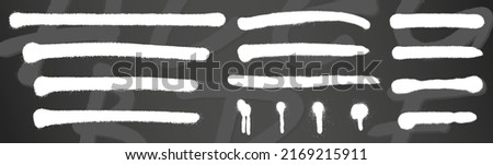 Spraypaint brushes set. Graffiti font sample on a background. Spray dots, creative samples collection. Brushes and symbols included. Eps10 vector.