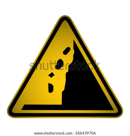 Fiscal Cliff Ahead Warning Sign- Vector - 186439706 : Shutterstock