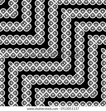 Design seamless monochrome grating zigzag pattern. Abstract decorative background. Vector artv