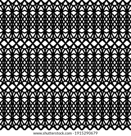 Design seamless decorative pattern. Abstract monochrome lacy background. Vector artv