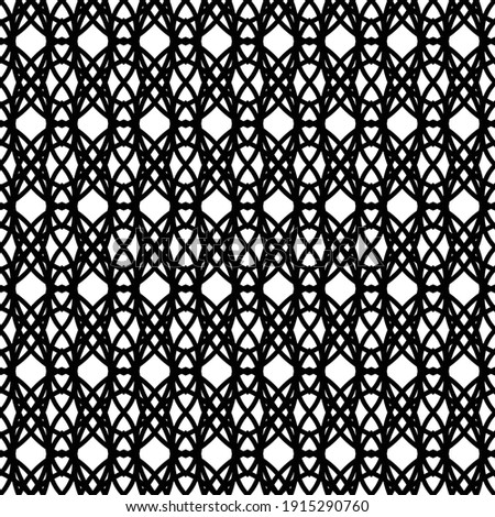 Design seamless decorative pattern. Abstract monochrome lacy background. Vector artv