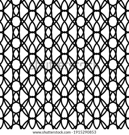 Design seamless decorative pattern. Abstract monochrome lacy background. Vector artv