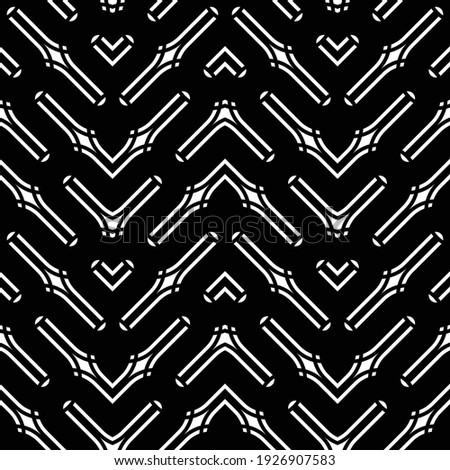 Design seamless monochrome zigzag pattern. Abstract waving background. Vector artv