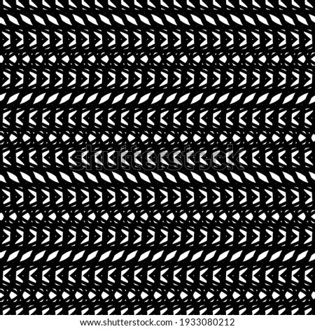 Design seamless monochrome grating pattern. Abstract waving background. Vector artv