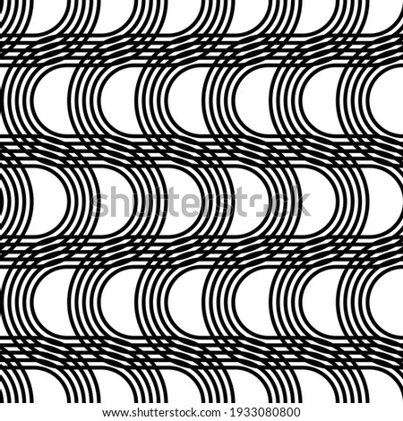 Design seamless monochrome zigzag pattern. Abstract waving background. Vector artv