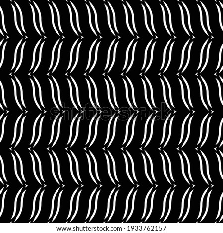 Design seamless monochrome zigzag pattern. Abstract waving background. Vector artv