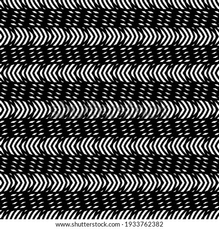 Design seamless monochrome zigzag pattern. Abstract waving background. Vector artv