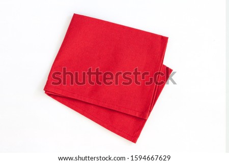 Similar – Image, Stock Photo Flatlay of blue linen bed cloths and pillow, morning concept