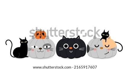 Similar – Image, Stock Photo cute black kitten on black background tilting head portrait