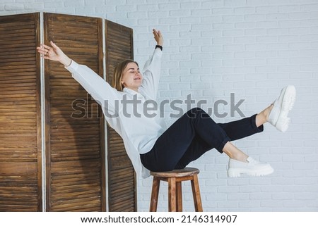 Similar – Image, Stock Photo young woman wearing vintage dress