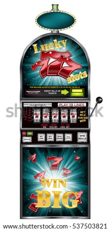 slot machine with seven symbol and bars