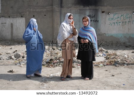 Afghan women on the street