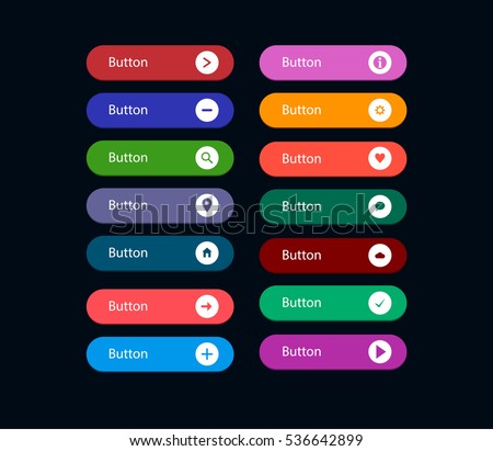 flat buttons for websites download free vector art stock graphics free buttons for websites