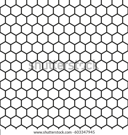 Seamless pattern of bee honeycombs