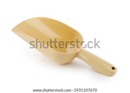 Similar – Image, Stock Photo pink plastic scoop and cleaning brush on a yellow background