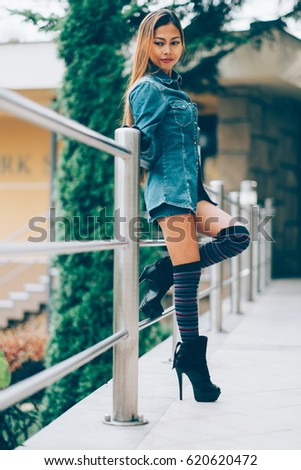 All asian girls wearing knee high socks Just asian girls wearing knee high socks opinion