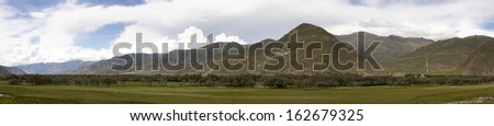 the mountain in Tibet Plateau