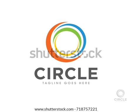 circle abstract logo icon vector template