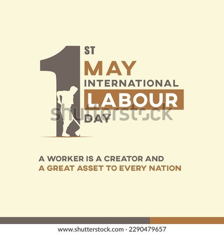 International Labour Day, May 1st,  
A Group of People in different Construction workers, Labor day, World Labor Vector Templates, Social Media Post