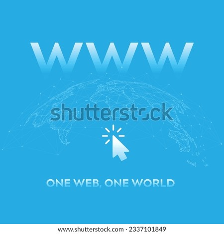 World Wide Web Day, One Web One World Creative Social Media Design template Vector 