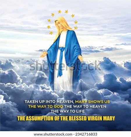 Assumption of Mary or Day of Assumption Template